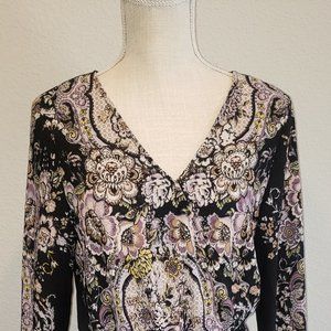 Floral Xhilaration Dress, multi-color, Medium